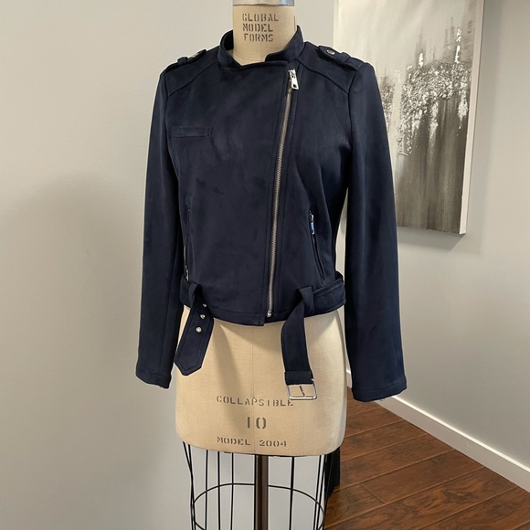 Banana Republic Jackets & Blazers - Banana Republic Faux suede moto jacket